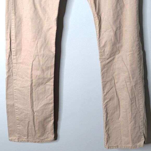 Levis DENZIEN 218 Slim Straight Cotton Khaki Tan Jeans Size Men's 34 X 34 - Picture 3 of 9